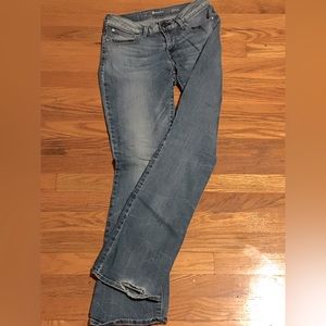 Distressed Levi’s Bootcut Jeans